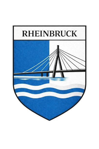 Rheinbruck Stadtwappen mit Brücke